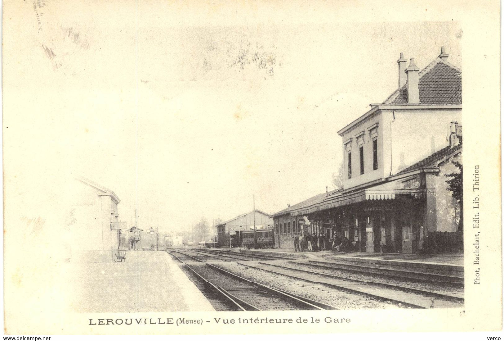 Carte POSTALE  Ancienne  de LEROUVILLE - La Gare