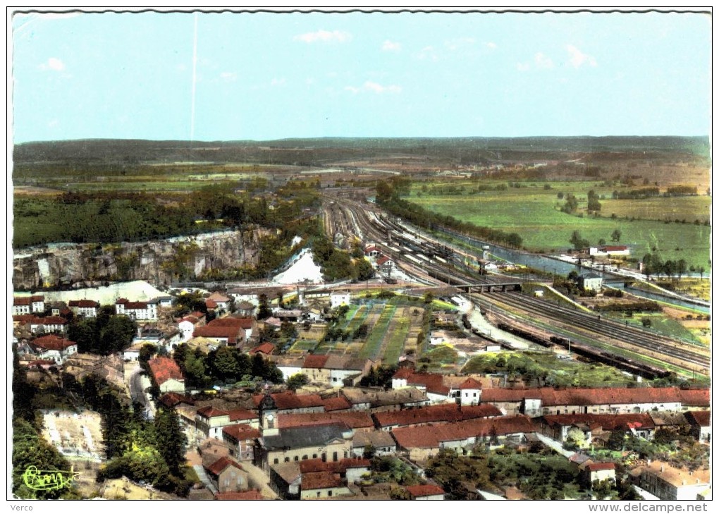 Carte Postale Ancienne de LEROUVILLE-Vue générale aérienne