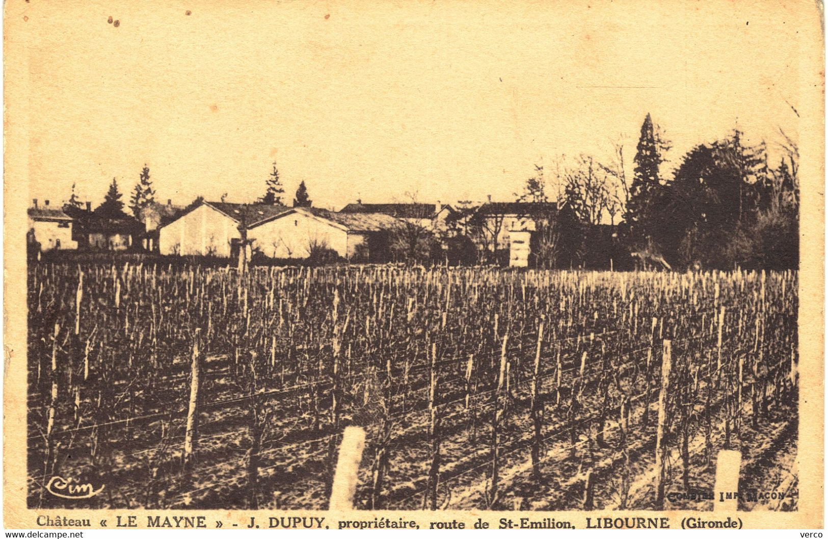 Carte POSTALE  Ancienne de  LIBOURNE - CHATEAU le MAYNE