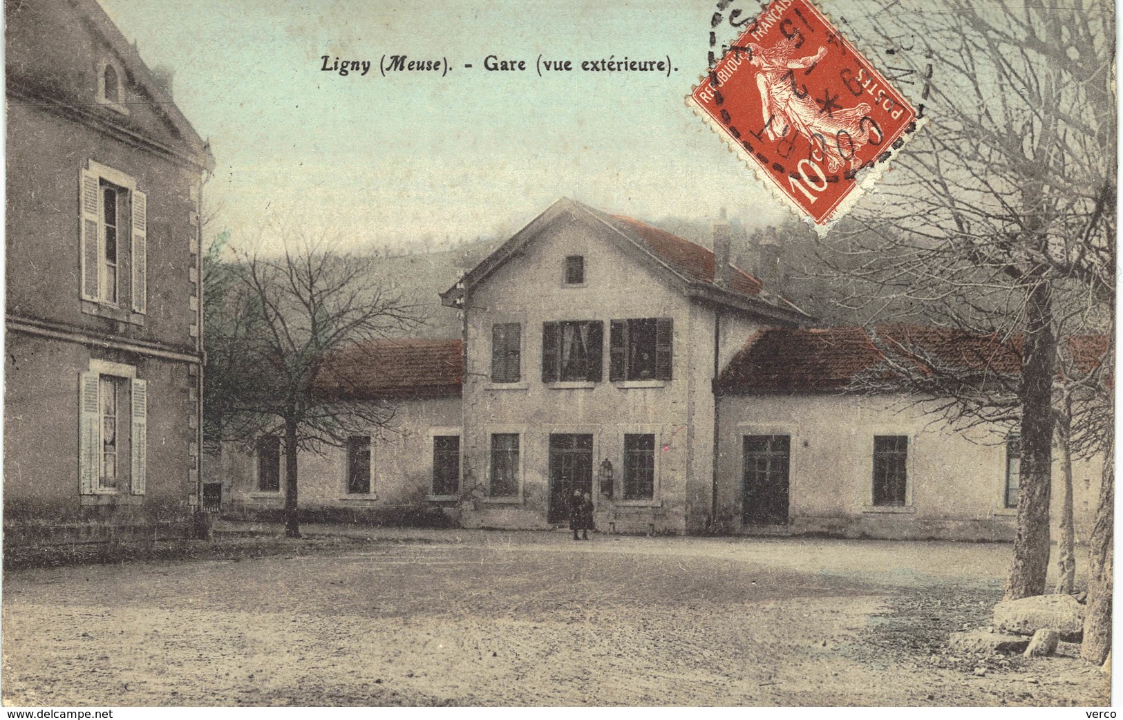 Carte  Postale  ancienne de  LIGNY en BARROIS - GARE