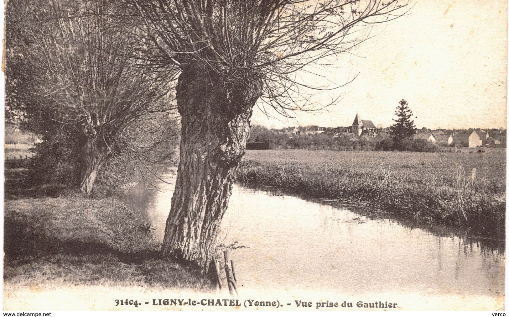 Carte Postale ANCIENNE  de  LIGNY le CHATEL