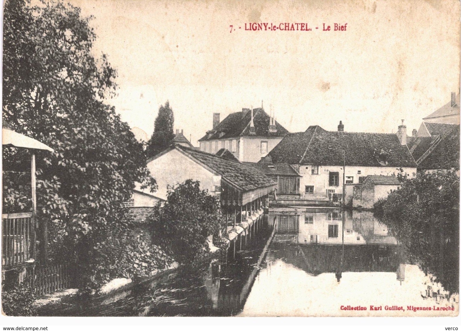 Carte  POSTALE  ANCIENNE de LIGNY le CHATEL