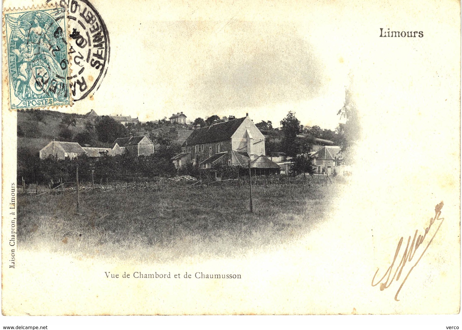 Carte POSTALE Ancienne de LIMOURS - Vue de CHAMBORD & CHAUMUSSON