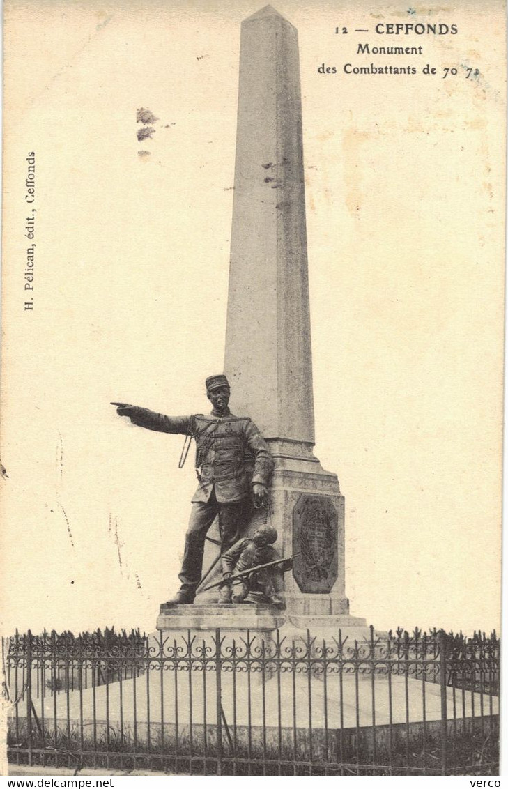 Carte POSTALE Ancienne  de LIVERDUN - Monument des combattants