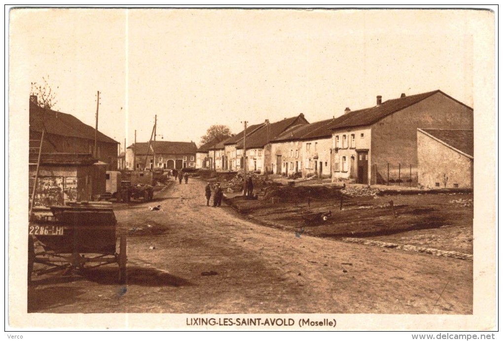 Carte Postale Ancienne de LIXING- LES SAINT AVOLD