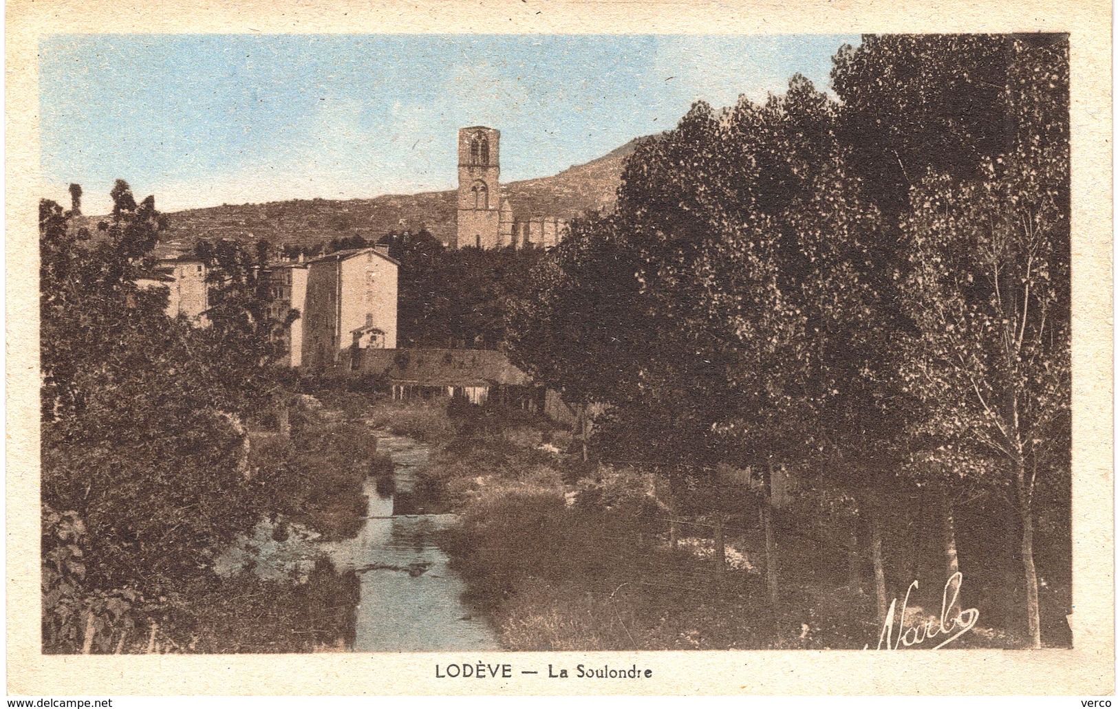 Carte postale ancienne de LODEVE -  la Soulondre