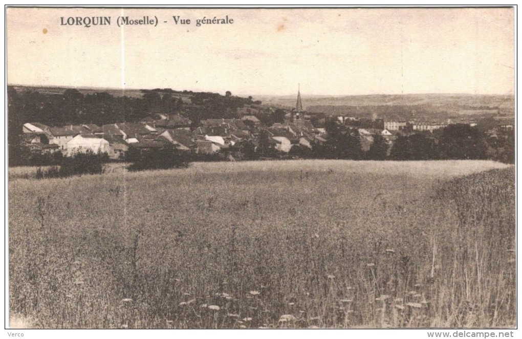 Carte Postale Ancienne de LORQUIN-vue générale