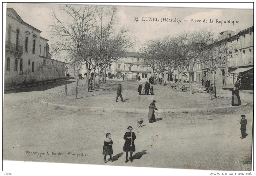 Carte Postale Ancienne de LUNEL