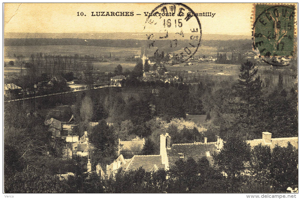 Carte Postale Ancienne de LUZARCHES