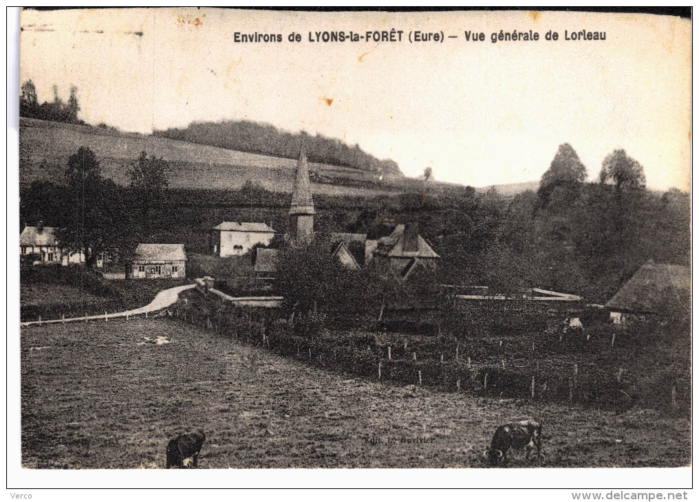 Carte Postale Ancienne de LYONS la FORET