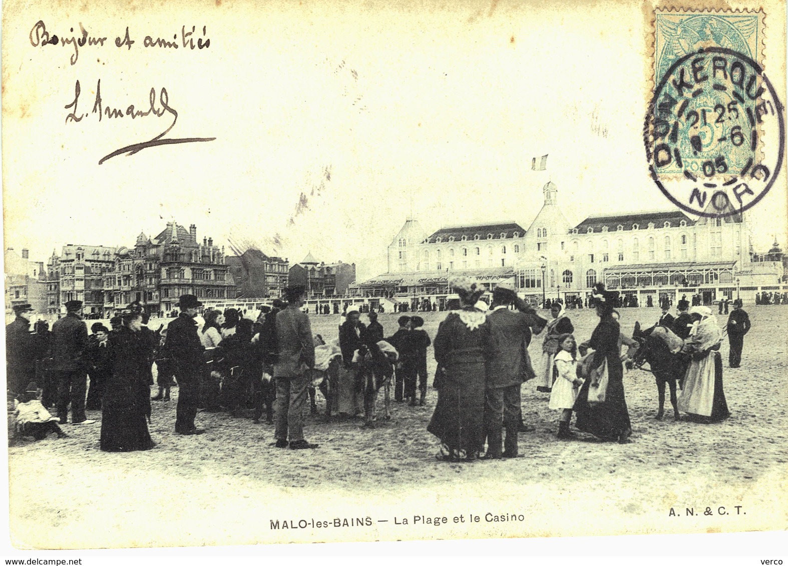 Carte Postale ancienne de MALO les BAINS