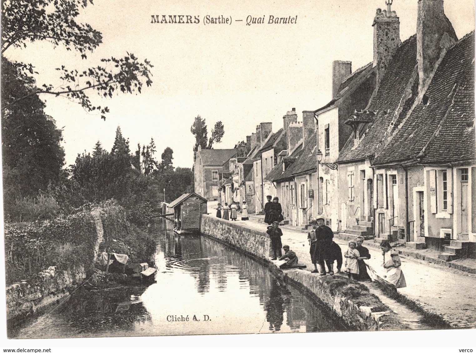 Carte Postale ancienne de  MAMERS - Quai Barutel