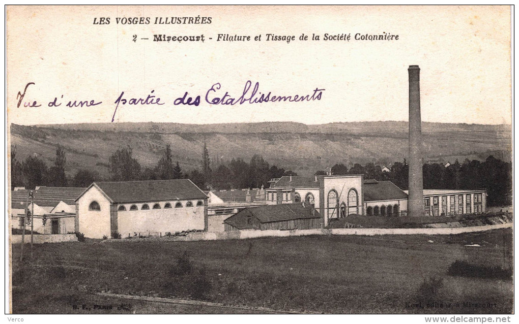 Carte Postale Ancienne de MIRECOURT