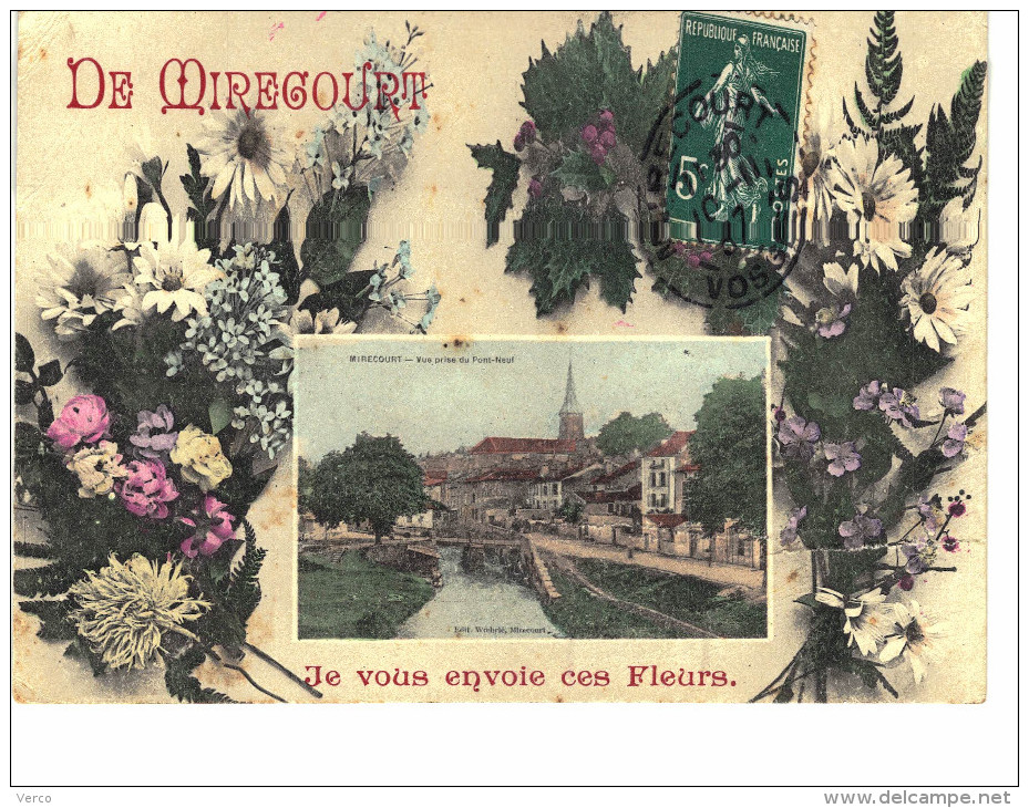 Carte Postale Ancienne de MIRECOURT