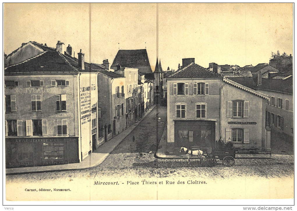 Carte Postale Ancienne de MIRECOURT