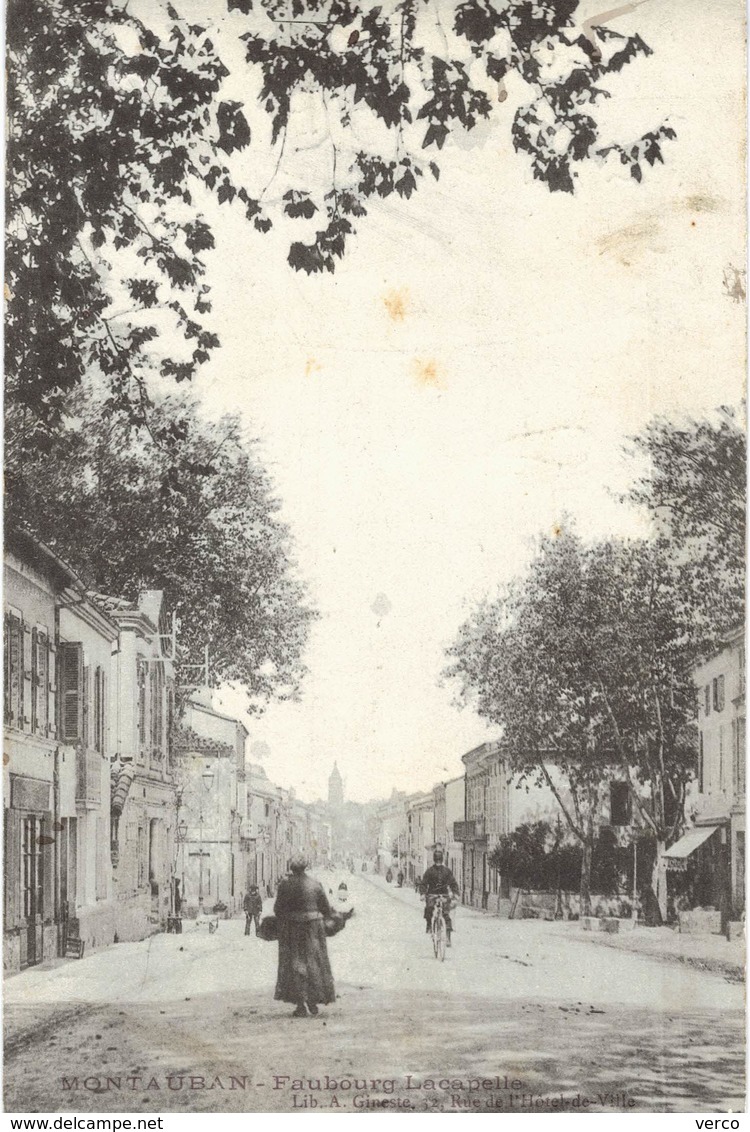 Carte POSTALE ANCIENNE de MONTAUBAN - Faubourg Lacapelle