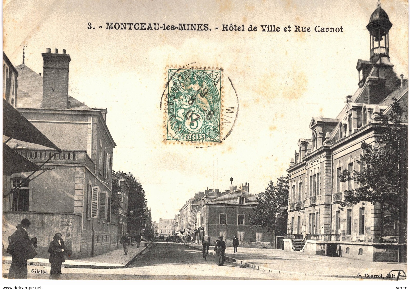 Carte postale ancienne de MONTCEAU les MINES