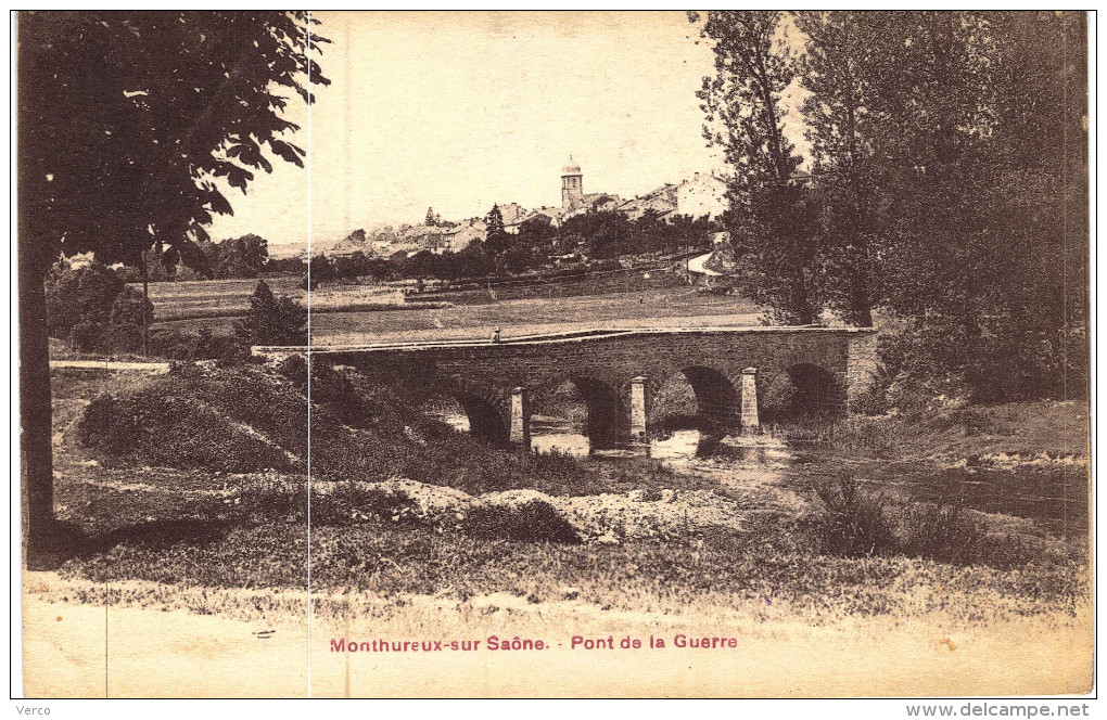 Carte Postale Ancienne de MONTHUREUX sur SAONE