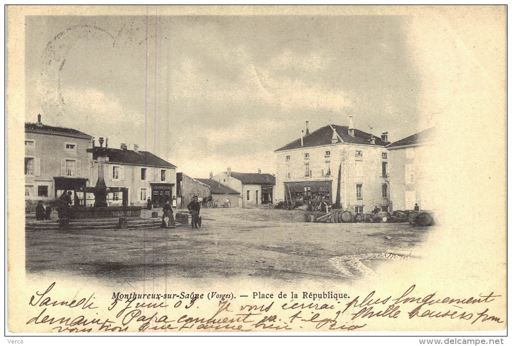 Carte Postale Ancienne de MONTHUREUX sur SAONE