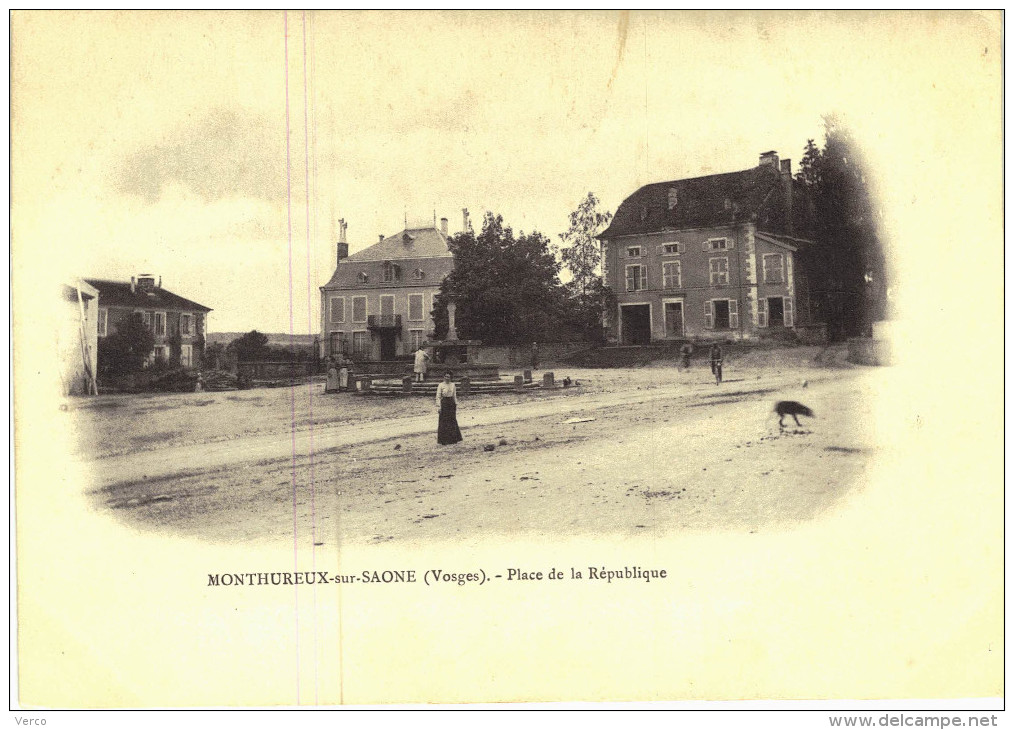 Carte Postale Ancienne de MONTHUREUX sur SAONE