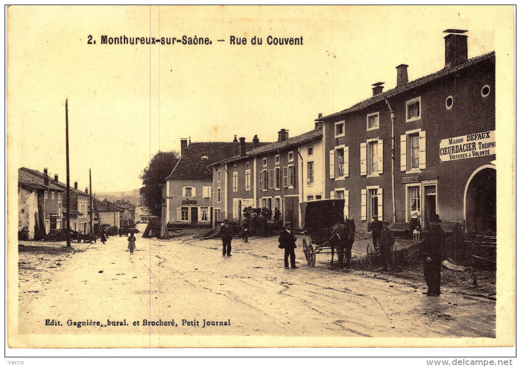 Carte Postale Ancienne de MONTHUREUX sur SAONE