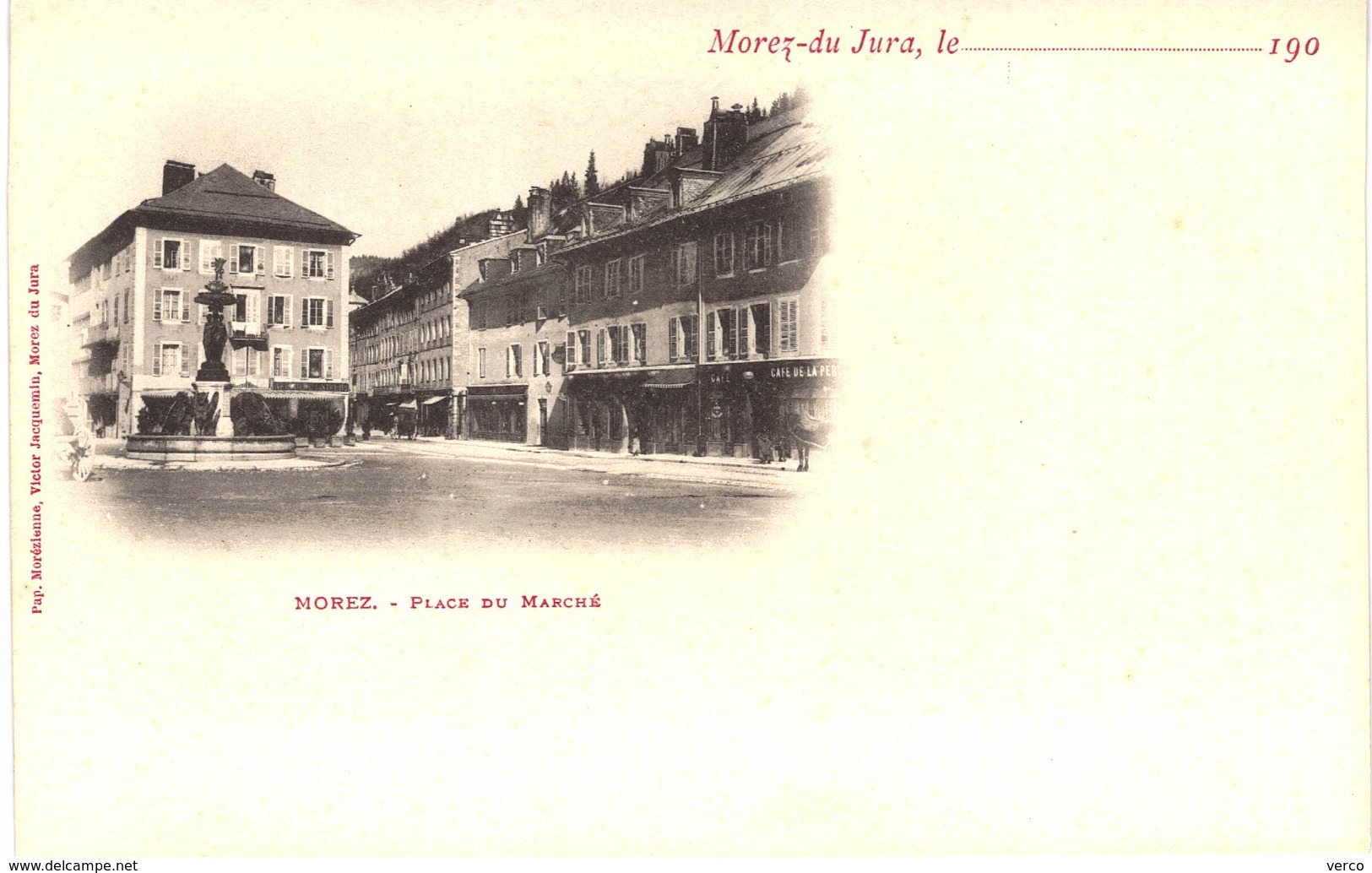 Carte postale ancienne de MOREZ