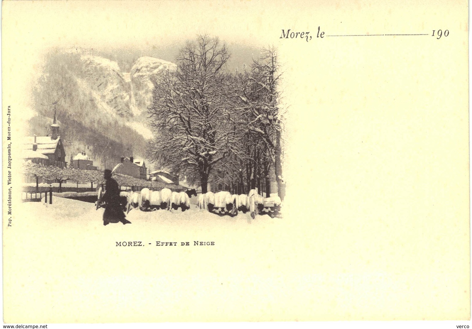 Carte postale ancienne de MOREZ