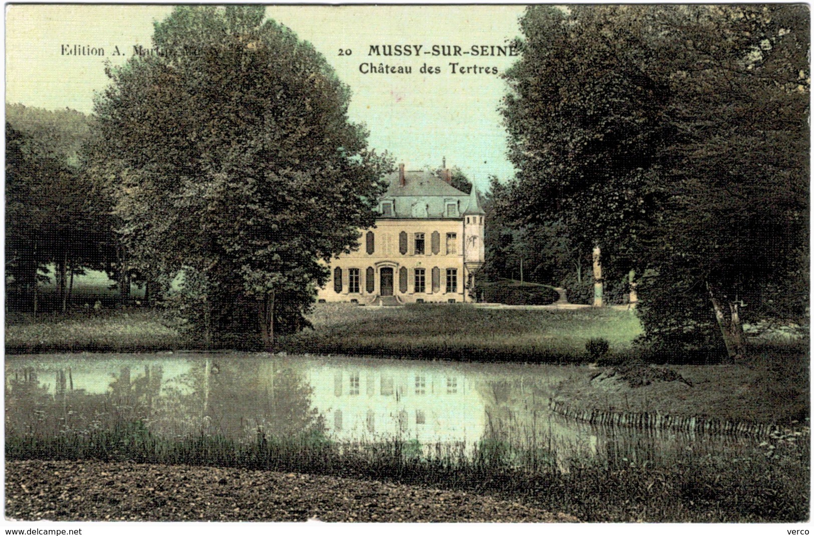 Carte Postale Ancienne de MUSSY SUR SEINE-Château des Tertres