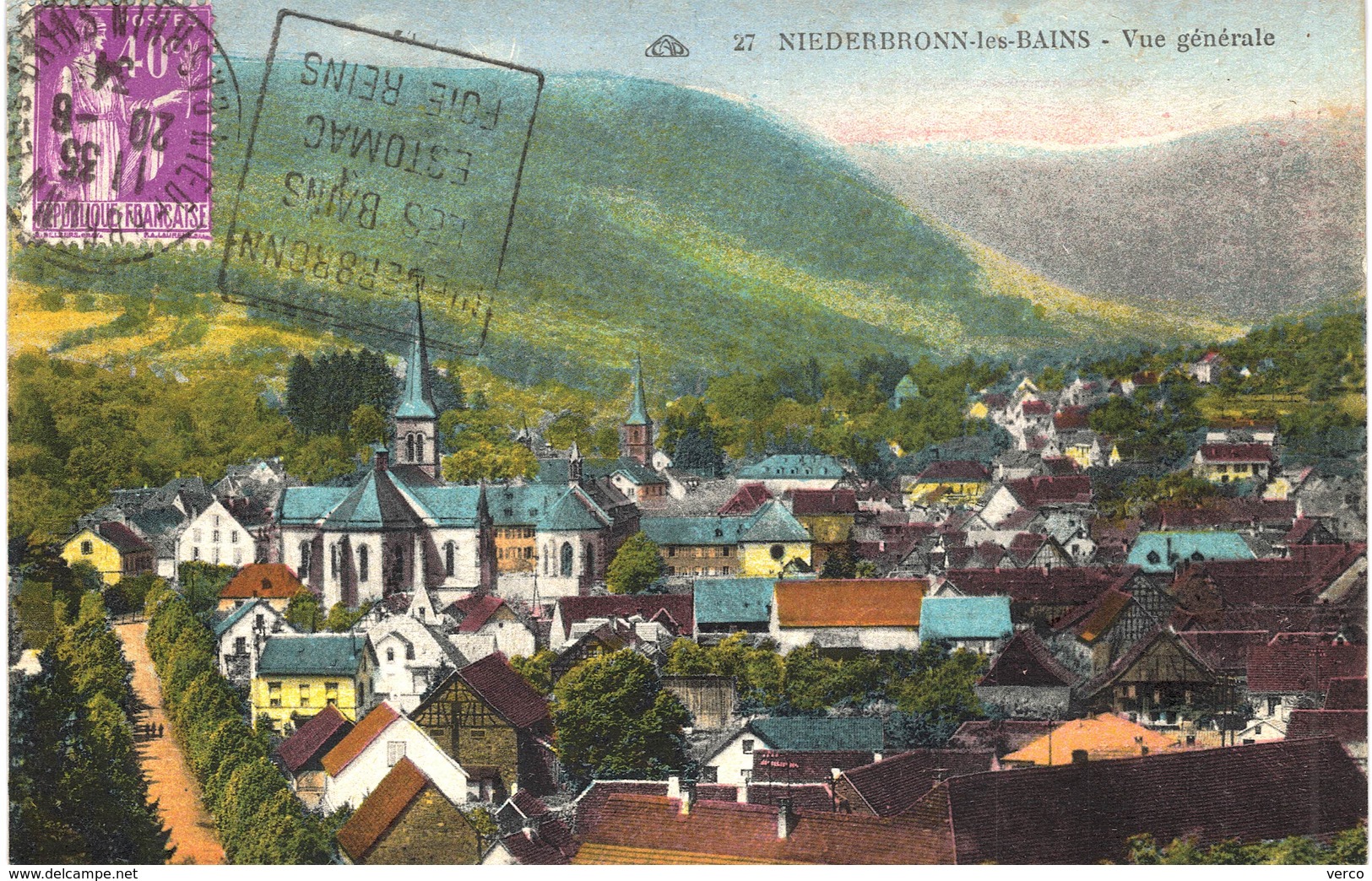 Carte Postale ancienne de NIEDERBRONN les BAINS