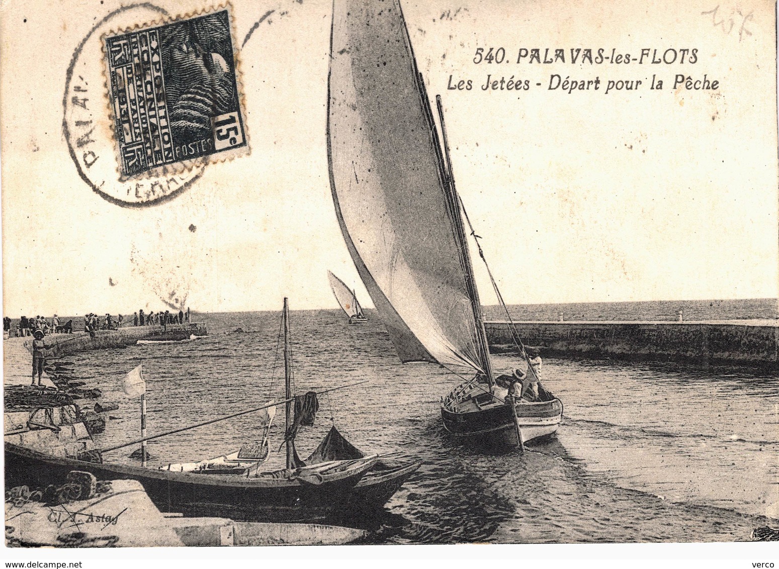 Carte postale ancienne de PALAVAS les FLOTS