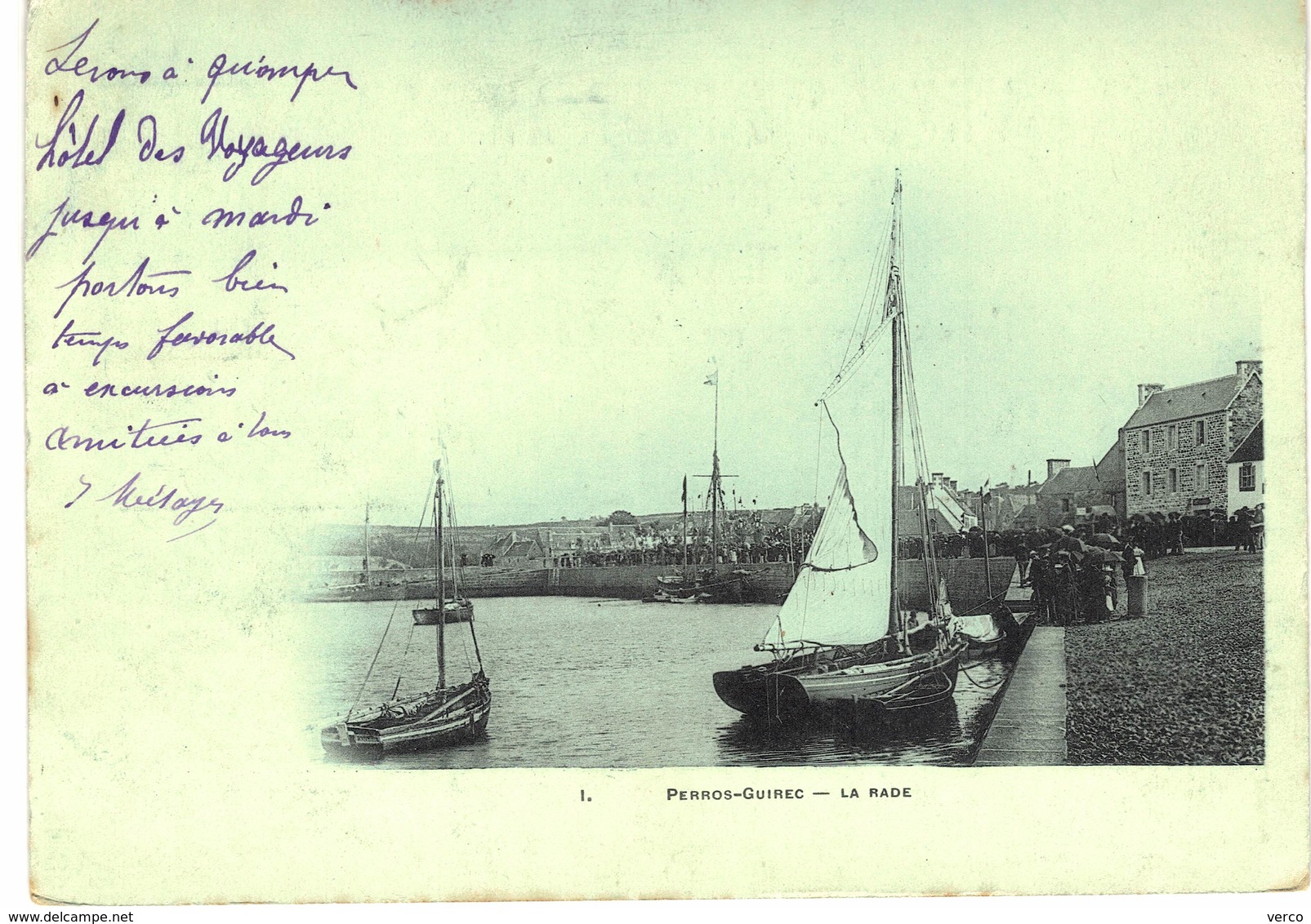 Carte postale ancienne de PERROS - GUIREC