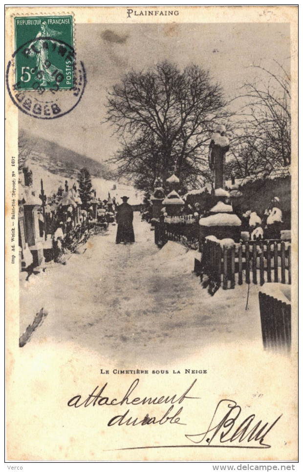 Carte Postale Ancienne de PLAINFAING