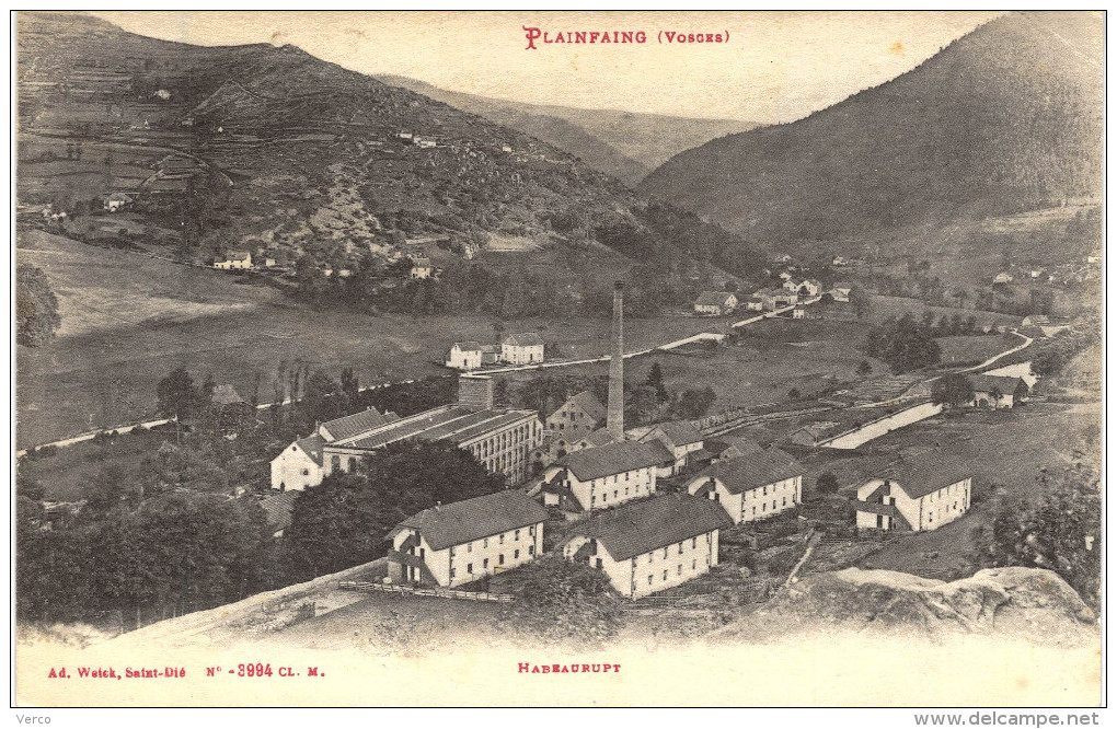 Carte Postale Ancienne de PLAINFAING