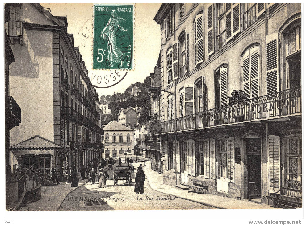 Carte Postale Ancienne de PLOMBIERES les BAINS