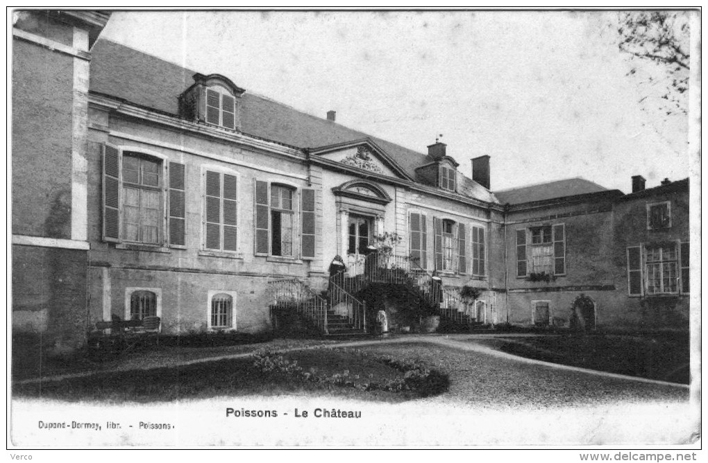 CARTE POSTALE ANCIENNE DE POISSONS  -   LE CHATEAU