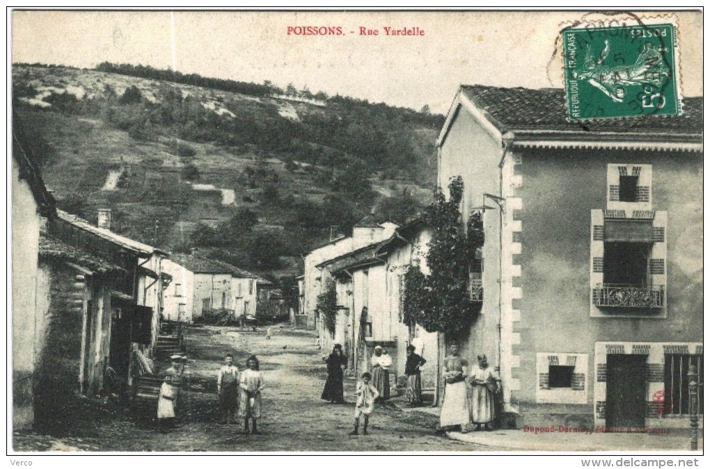 CARTE POSTALE ANCIENNE DE POISSONS  -   RUE HYARDELLE