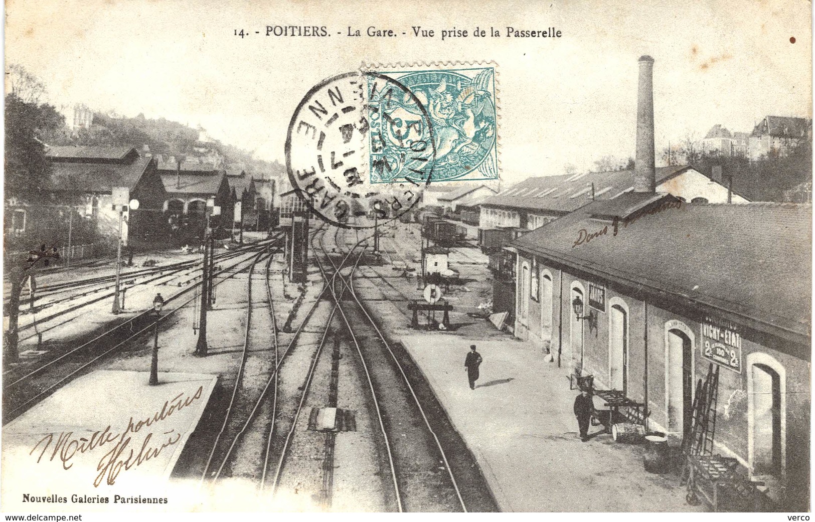 Carte POSTALE  Ancienne de  POITIERS - La GAre