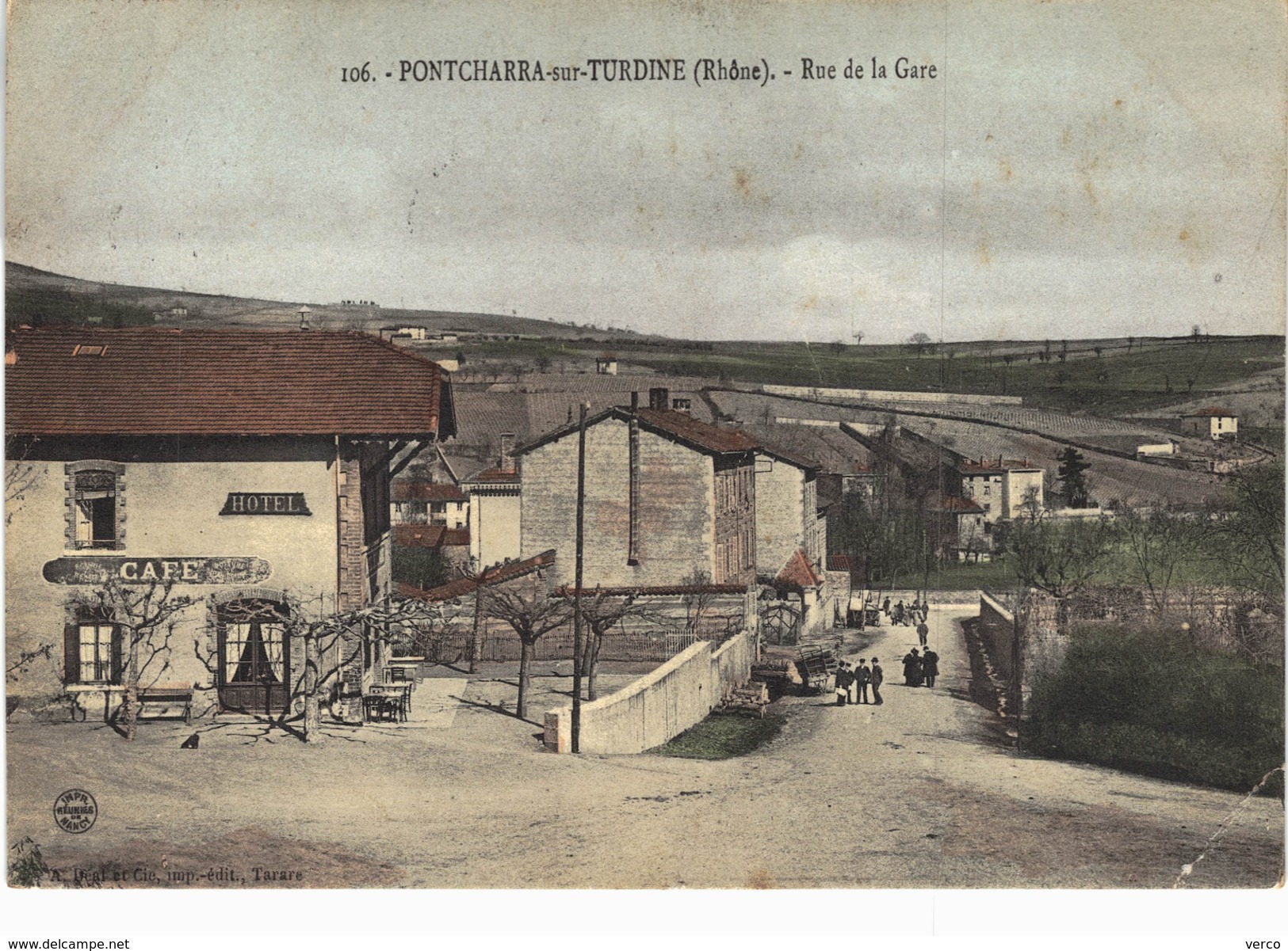 Carte postale ancienne de PONTCHARRA sur TURDINE