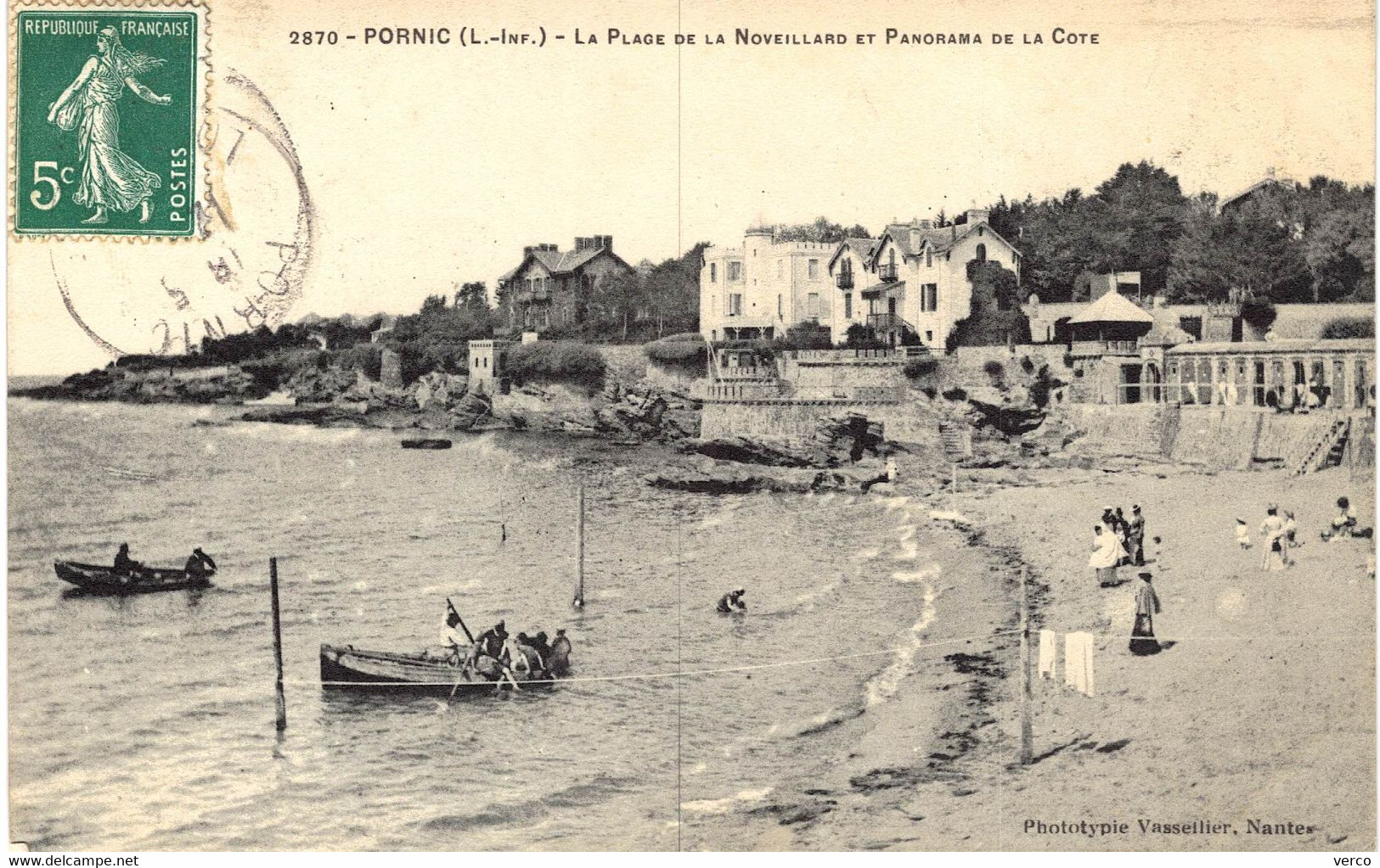 Carte POSTALE  Ancienne  de PORNIC - Plage de Noveillard