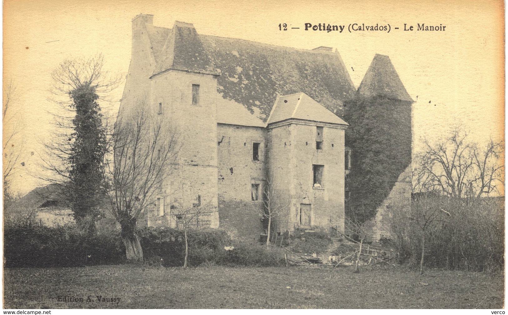 Carte Postale ancienne de  POTIGNY - Le Manoir