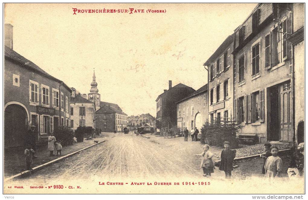 Carte Postale Ancienne de PROVENCHERES sur FAVE