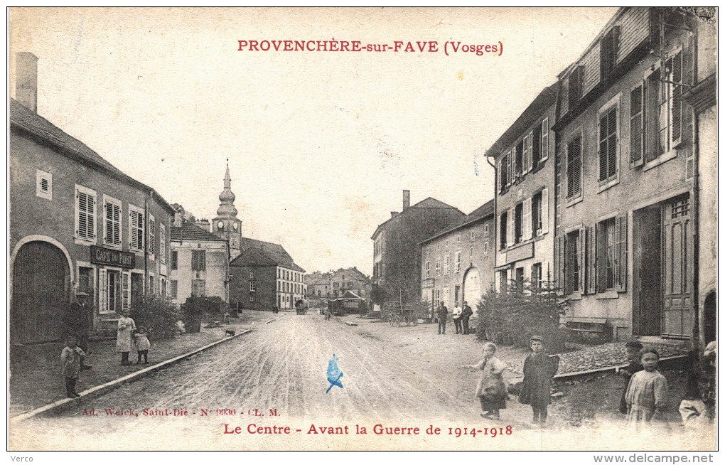 Carte Postale Ancienne de PROVENCHERES sur FAVE