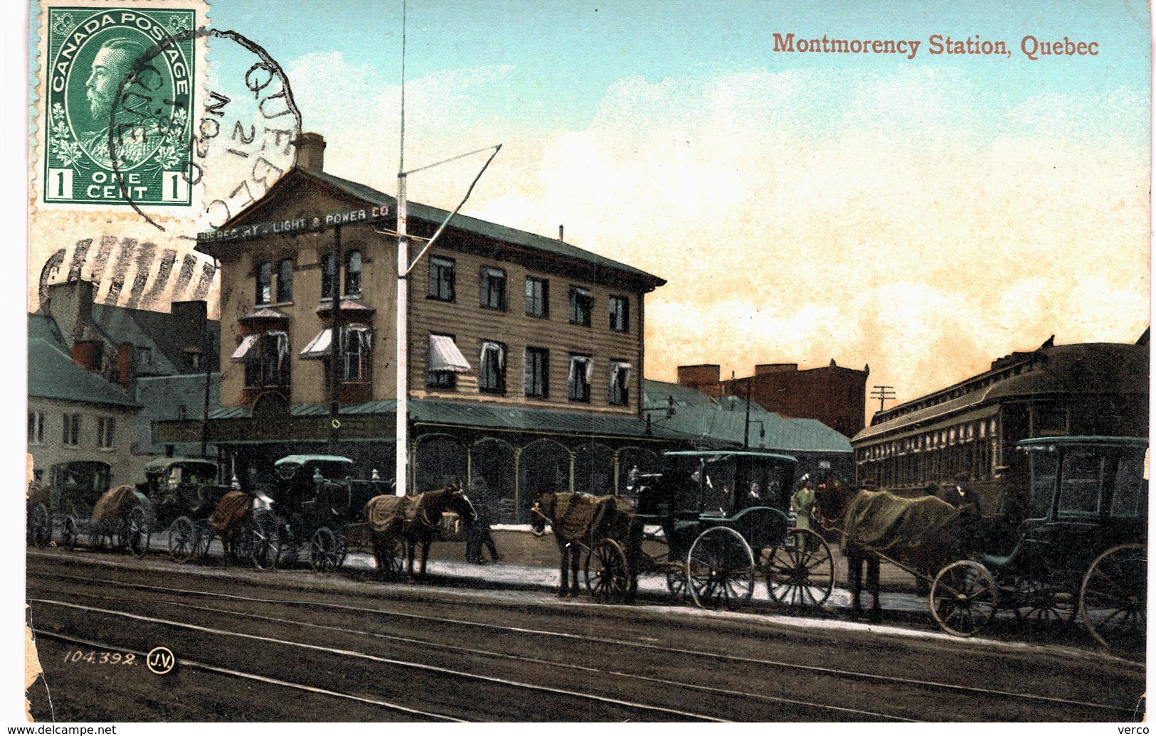 Carte  postale ancienne de QUEBEC - Montmorency Station