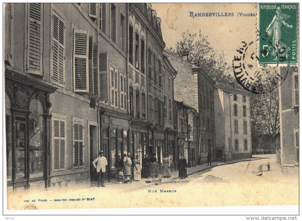 Carte Postale Ancienne de RAMBERVILLERS