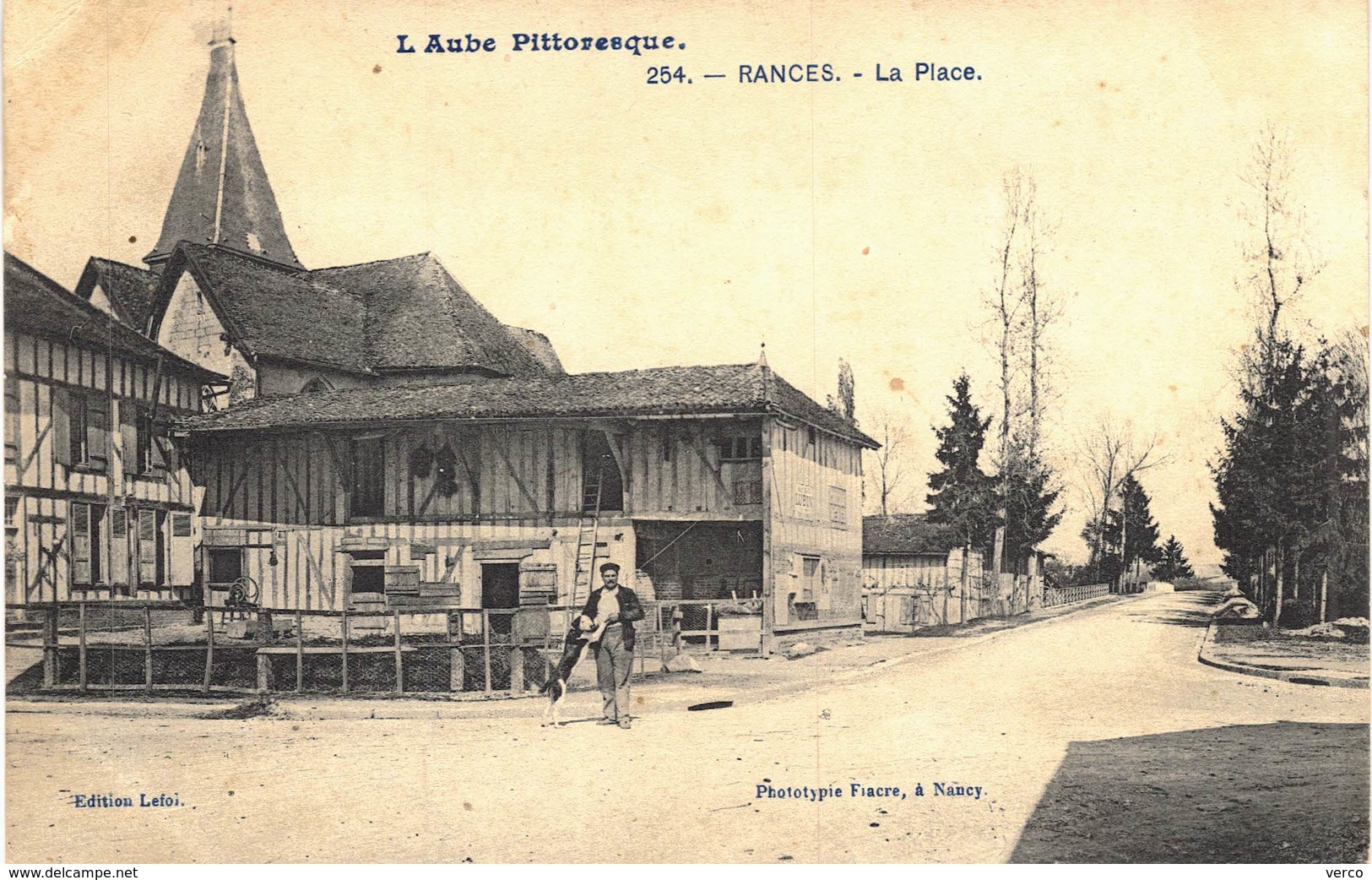 Carte POSTALE  Ancienne de   RANCES - La Place