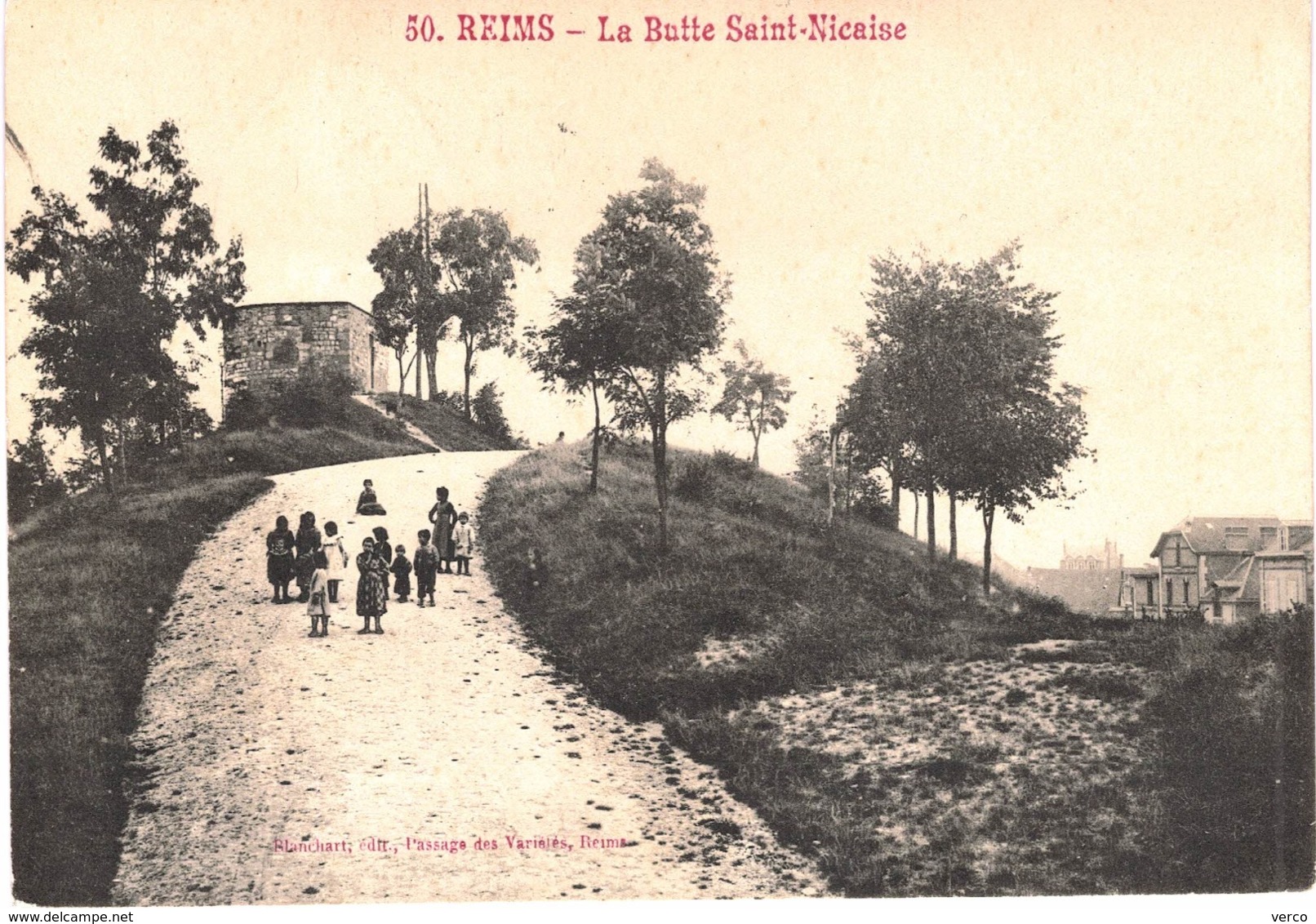 Carte  POSTALE ANCIENNE de REIMS - La butte Saint Nicaise