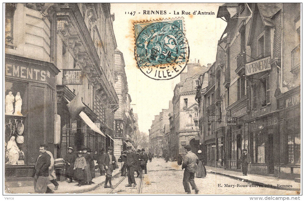 Carte Postale Ancienne de RENNES