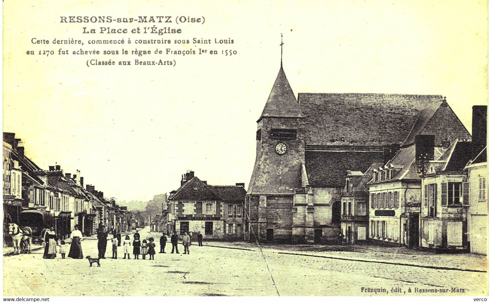 Carte POSTALE  Ancienne  de    RESSONS sur MATZ