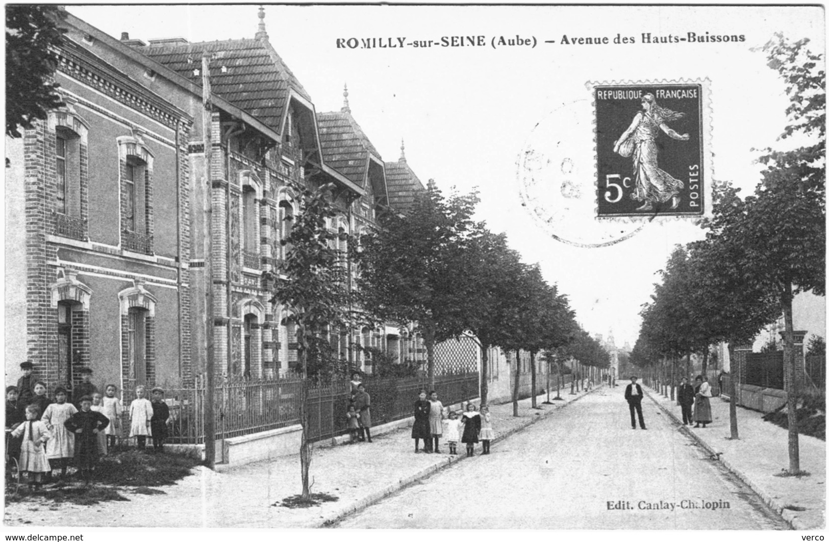 Carte Postale Ancienne de ROMILLY SUR SEINE-Avenue des Hauts Buissons