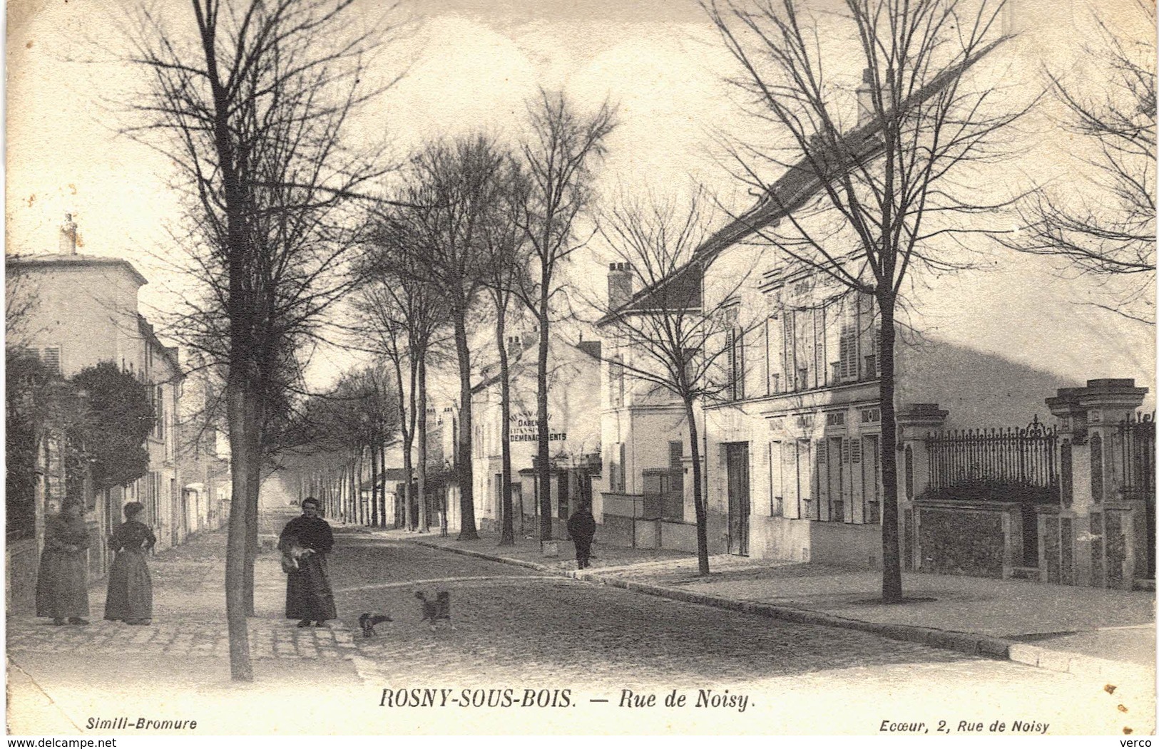 Carte POSTALE Ancienne de  ROSNY sous BOIS - Rue de Noisy